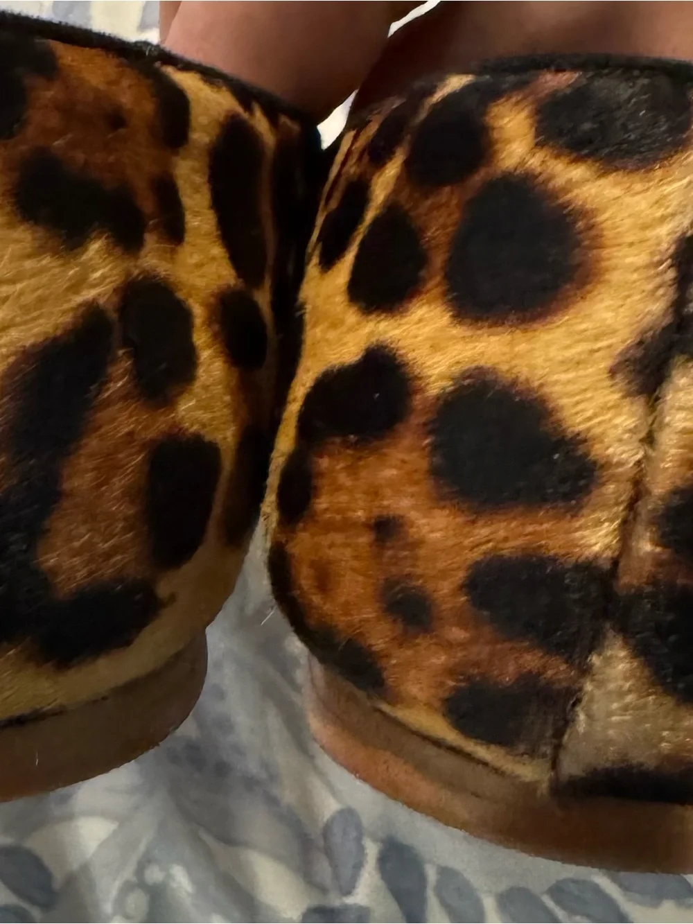 J. Crew Leopard-Print Slip On Flats in Tan and Black